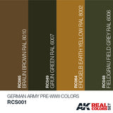 AK Interactive Real Colors: German Army Pre-WWII Acrylic Lacquer Paint Set (4) 10ml Bottles