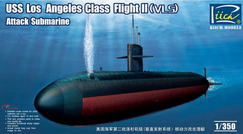Riich Model Ships 1/350 USS Los Angeles Class Flight II (VLS) Attack Submarine Kit