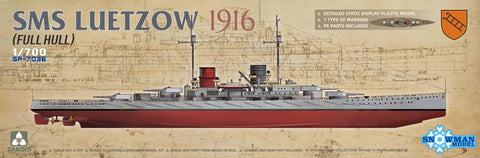 Takom Model Ships 1/700 SMS Lützow  1916 German Battlecruiser (New Tool) Kit