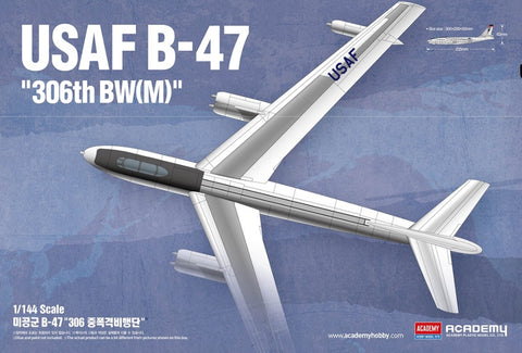 Academy Aircraft 1/144 B47 USAF Nuclear Bomber Kit