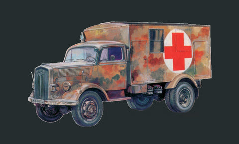 Italeri Military 1/72 Kfz 305 Military Ambulance Truck Kit