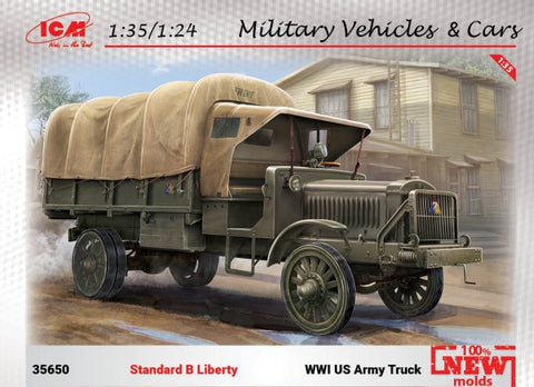 ICM Military Models 1/35 WWI US Standard B Liberty Army Truck (New Tool) Kit