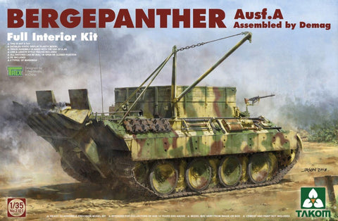 Takom Military 1/35 WWII Bergepanther Ausf A Tank w/Full Interior Kit