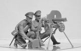 ICM Military 1/35 WWI Russian MG Team (2) w/Maxim 1910 MG, Weapons & Equipment Kit