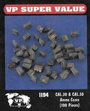 Verlinden Productopns 1/35 Cal .30 & Cal .50 Ammo Cases (100 pieces)