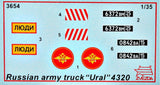 Zvezda Military 1/35 Russian Ural 4320 Army Truck Kit