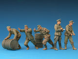 MiniArt Military 1/35 WWII German Soldiers (6) w/Fuel Drums (2) Special Edition Kit