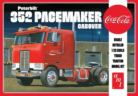 AMT Model Cars 1/25 Peterbilt 352 Pacemaker Cabover Coca-Cola Tractor Cab Kit