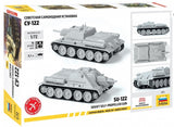 Zvezda Military 1/72 Soviet Su122 Self-Propelled Tank Destroyer Kit