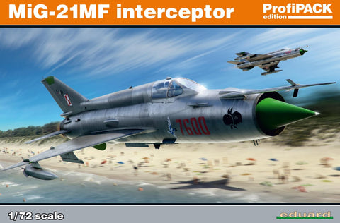 Eduard Aircraft 1/72 MiG21MF Interceptor Aircraft Profi-Pack Kit
