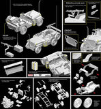 Dragon Military Models 1/35 IDF 1/4-Ton 4x4 Truck w/MG34 Machine Guns Kit