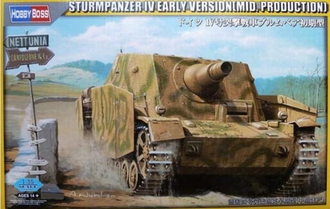 Hobby Boss Military 1/35 German Sturmpanzer IV Early Version (Mid Production) w/Interior Kit