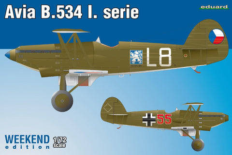 Eduard Aircraft 1/72 Avia B534 I Serie Aircraft Wkd Edition Kit