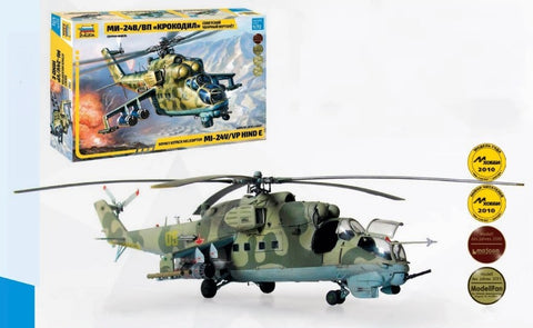 Zvezda Aircraft 1/72 Soviet Mil Mi24V/VP Hind E Attack Helicopter Kit