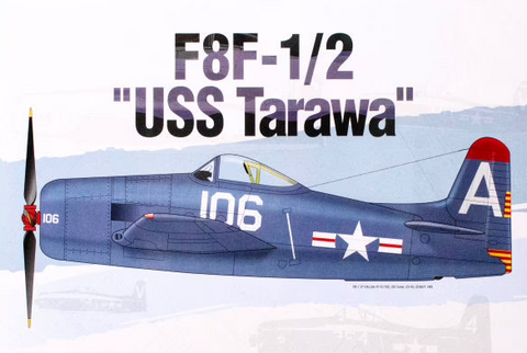 Academy Aircraft 1/48 Grumman F8F-1/2 USS Tarawa Kit