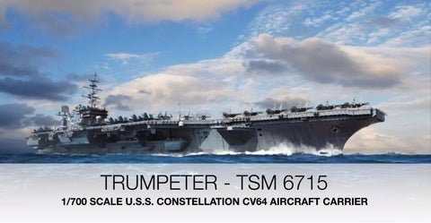 Trumpeter Ship Models 1/700 USS Constellation CV64 Aircraft Carrier (New Variant) Kit