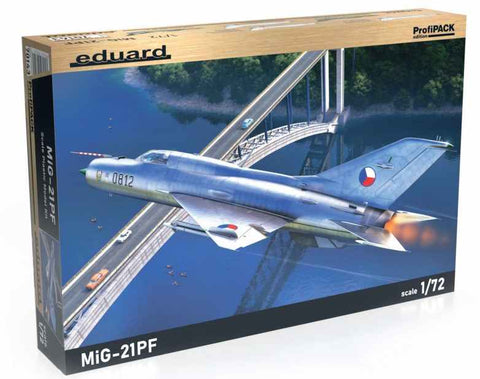 Eduard Aircraft 1/72 MiG21PF Soviet Cold War Jet Fighter Profi-Pack Kit