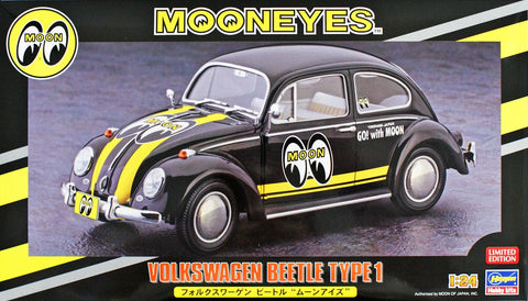 Hasegawa Model Cars 1/24 VW Beetle Type 1 Mooneyes Kit