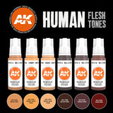AK Interactive 3G Human Flesh Tones Set