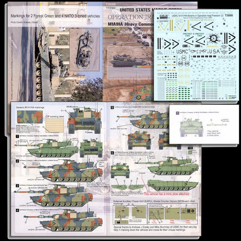 Echelon Decals 1/35 USMC M1A1HA Abrams OIF Pt.2