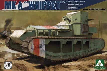 Takom Military 1/35 WWI Whippet Mk A Medium Tank Kit
