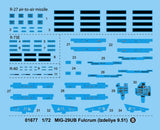 Trumpeter Aircraft 1/72 Mig29UB Fulcrum Russian Fighter Kit