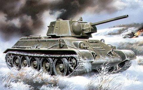 Unimodel Military 1/72 T34/76 WWII Soviet Tank 1942 w/Cast Turret Kit