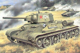 Unimodel Military 1/72 T34/76 Mod. 1942 WWII Soviet Med Tank w/Formed Turret Kit