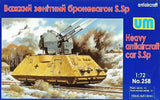 Unimodel Military 1/72 SSp Heavy AA Railcar Kit
