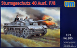 Unimodel Military 1/72 Sturmgeschutz 40 Ausf F/8 Tank Kit