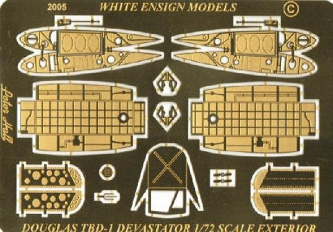 White Ensign Details 1/72 TBD Exterior Detail Set for ARX