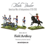 Warlord Games 28mm Black Powder: Field Artillery 1776-1783 (2 Mtd Figs, 2 Casualty Figs, 2 Cannons) Kit