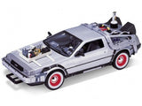 Welly Diecast 1/24 DeLorean Time Machine Back To The Future III (Met. Silver)
