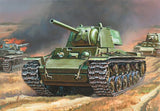 Zvezda Military 1/100 Soviet KV1 Mod 1940 Heavy Tank Snap Kit