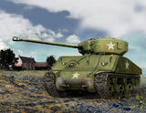 Zvezda Military 1/100 US M4A2 Sherman Tank Snap Kit