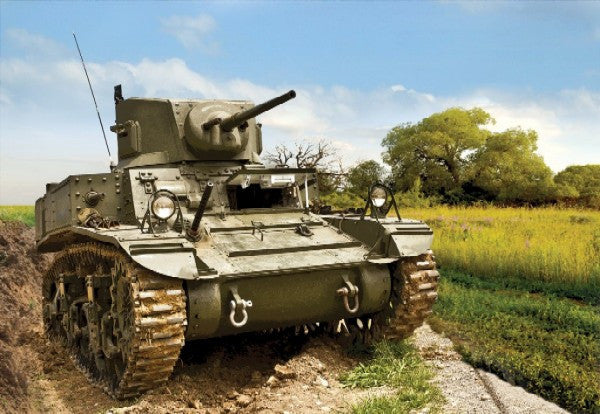 Zvezda Military 1/100 US MA1 Stuart Tank Kit