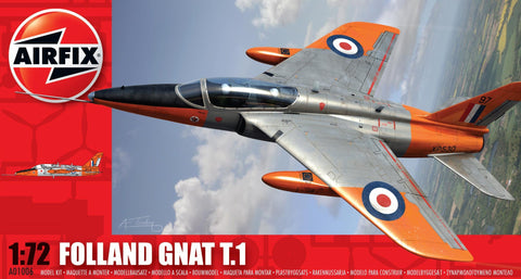 Airfix Aircraft 1/72 Folland Gnat T1 AF Jet Trainer Aircraft Kit