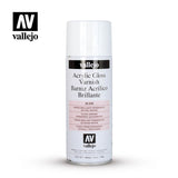Vallejo Acrylic Spray Paint - Gloss Varnish Alcohol-Based 400ml