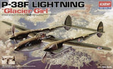 Acadeny Aircraft 1/48 P38F Glacier Girl WWII Fighter Kit