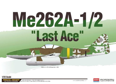 Academy Aircraft 1/72 Me262A1/2 Last Ace Fighter/Bomber Special Edition Kit