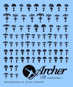 Archer Fine Transfers 1/35 German Afrika Korps Insignias (Black)