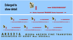 Archer Fine Transfers 1/35 Panzerfaust Weapon Markings (6 Sets)