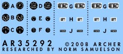 Archer Fine Transfers 1/35 Krupp Protze Instruments & Placards for TAM