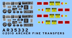 Archer Fine Transfers 1/35 M35A2 Instruments & Placards for AFV