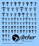 Archer Fine Transfers 1/48 German Afrika Korps Insignias (Black)