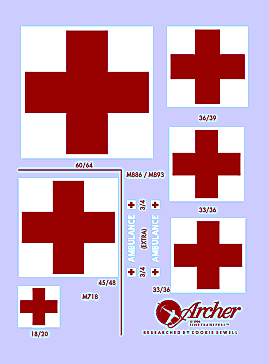 Archer Fine Transfers 1/48 US Ambulance Markings