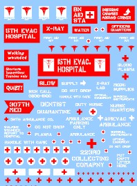 Archer Fine Transfers 1/48 Miscellaneous US Medic Markings