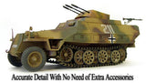 AFV Club Military 1/35 SdKfz 251/21 Ausf D Halftrack w/MG151 20mm Anti-Aircraft Gun Kit