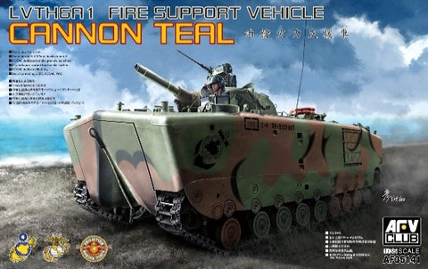 AFV Club Military 1/35 LVTH6 105mm Howitzer Fire Support Vehicle (Newly Tooled Turrets) Kit