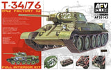 AFV Club Military 1/35 T34/76 Mod 1942 No.112 Full Interior Tank Kit
